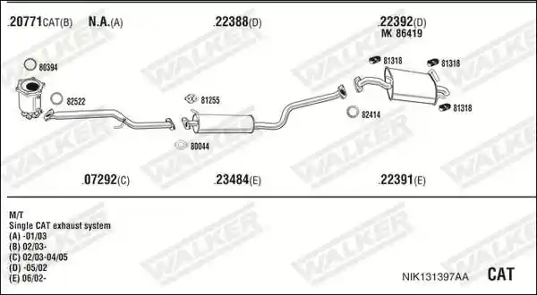 WALKER NIK131397AA