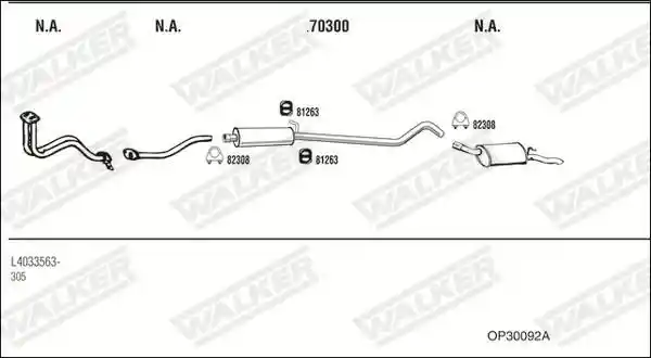 WALKER OP30092A