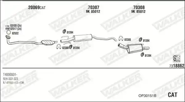 WALKER OP30151B