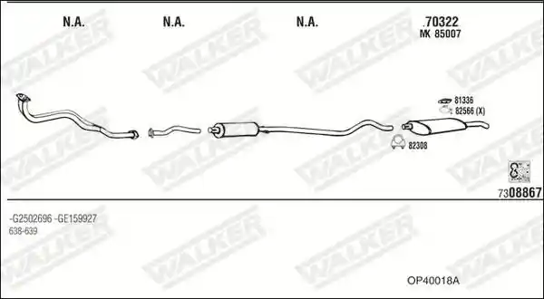 WALKER OP40018A