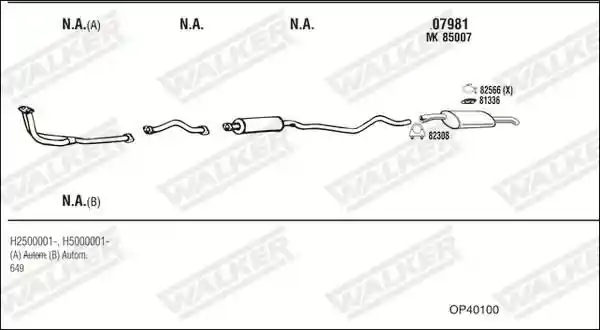 WALKER OP40100