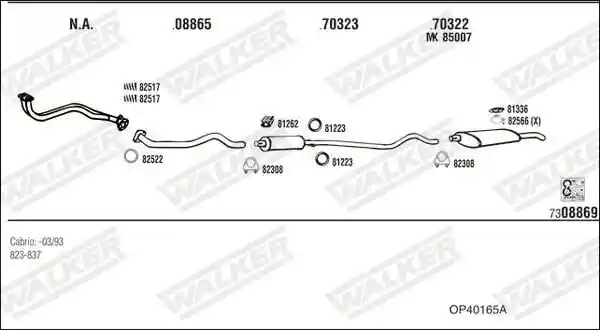 WALKER OP40165A