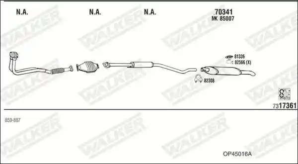 WALKER OP45016A