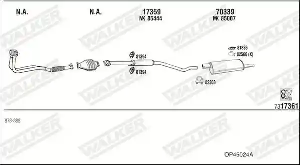 WALKER OP45024A