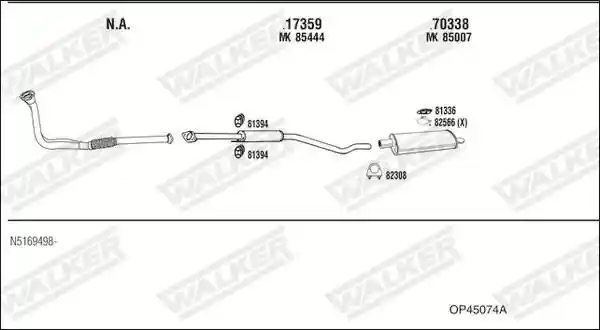 WALKER OP45074A