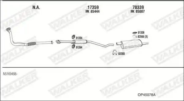 WALKER OP45078A
