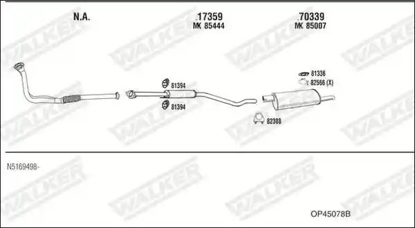 WALKER OP45078B