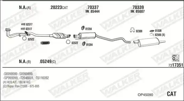 WALKER OP45090