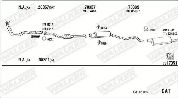 WALKER OP45105