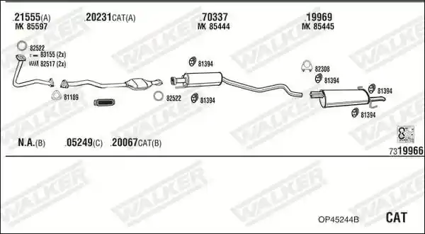 WALKER OP45244B