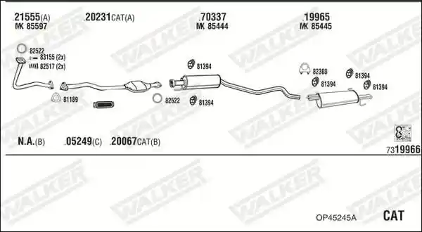 WALKER OP45245A