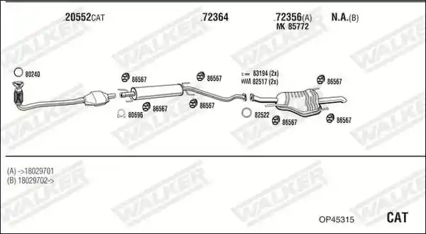 WALKER OP45315