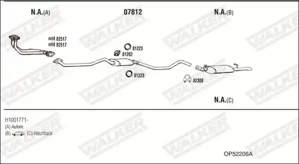 WALKER OP52206A