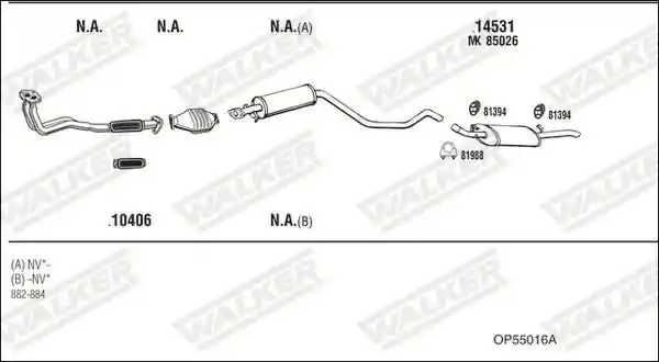WALKER OP55016A