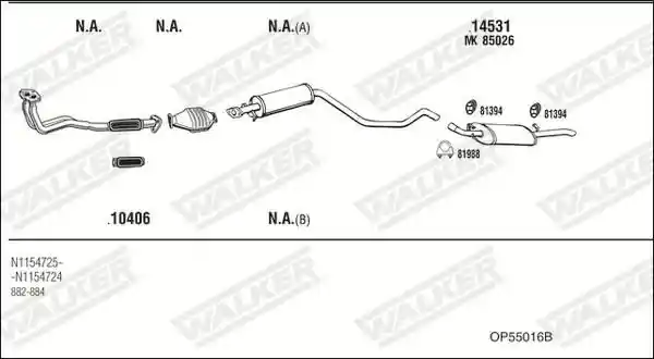 WALKER OP55016B