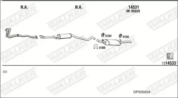 WALKER OP55020A
