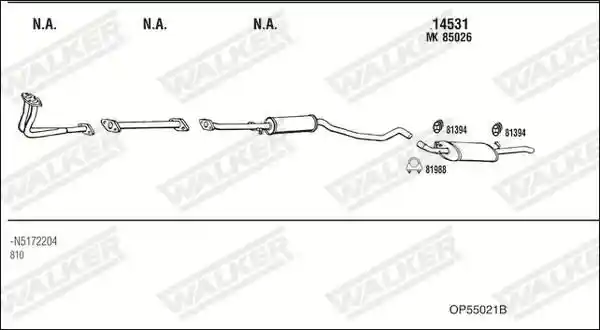 WALKER OP55021B