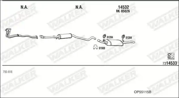 WALKER OP55115B