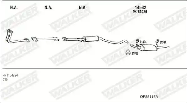 WALKER OP55116A