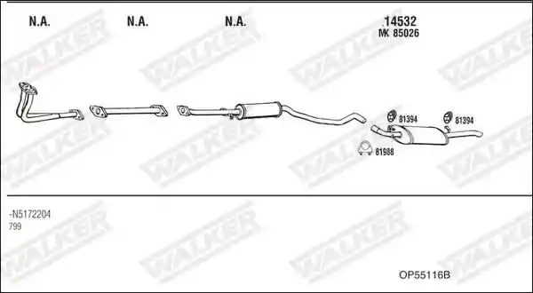 WALKER OP55116B