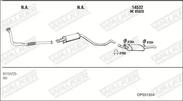 WALKER OP55132A