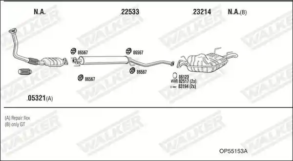 WALKER OP55153A