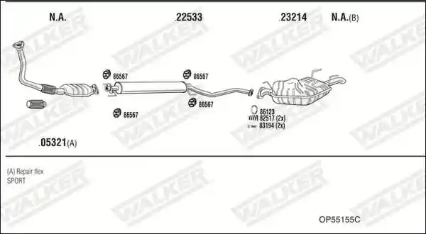 WALKER OP55155C
