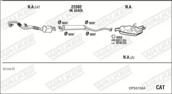 WALKER OP55156A