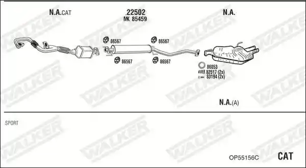 WALKER OP55156C