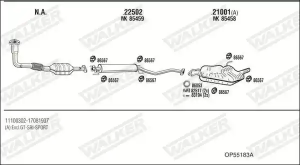 WALKER OP55183A