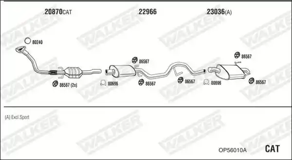 WALKER OP56010A