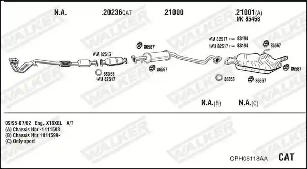 WALKER OPH05118AA