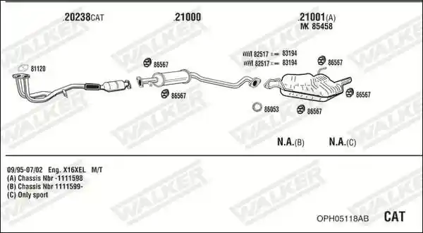 WALKER OPH05118AB