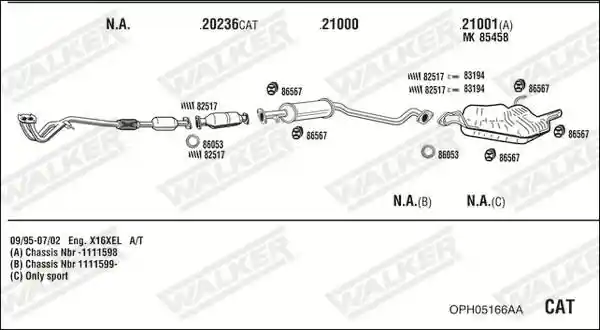 WALKER OPH05166AA