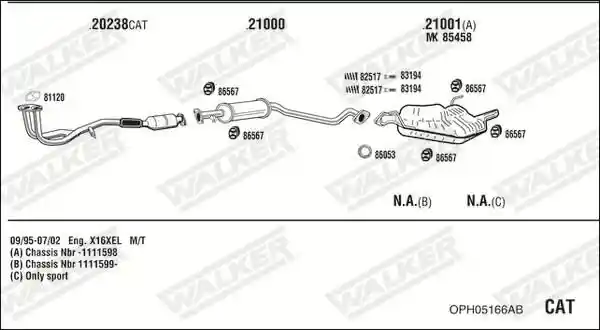 WALKER OPH05166AB