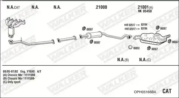 WALKER OPH05166BA