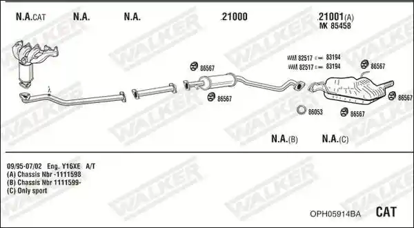 WALKER OPH05914BA