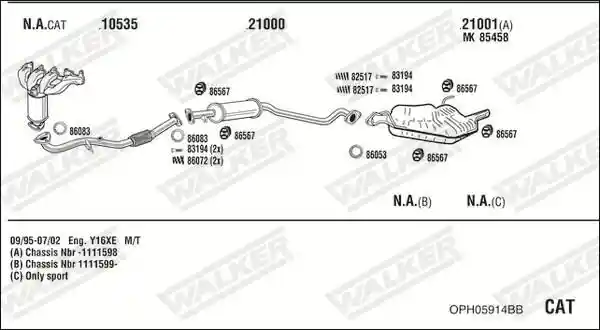 WALKER OPH05914BB
