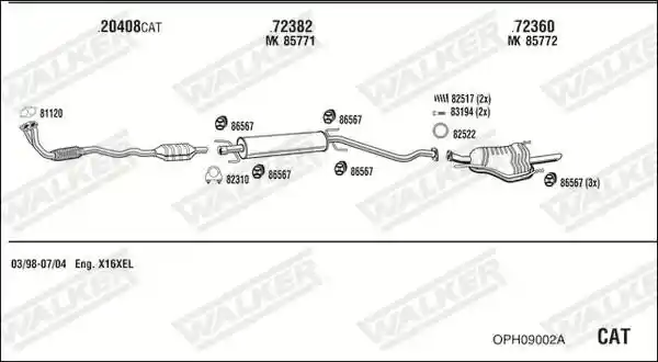 WALKER OPH09002A
