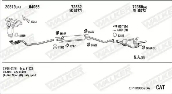 WALKER OPH09002BA