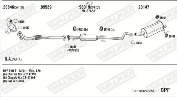 WALKER OPH09246BA