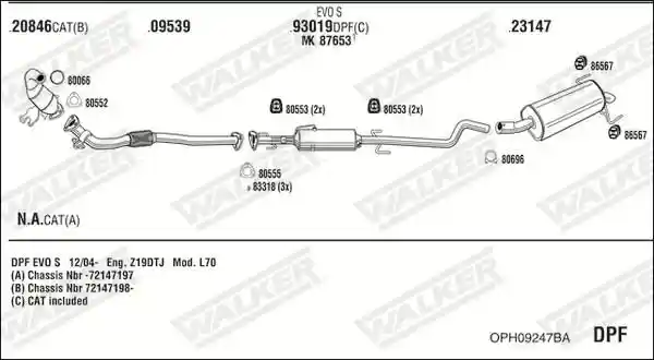 WALKER OPH09247BA