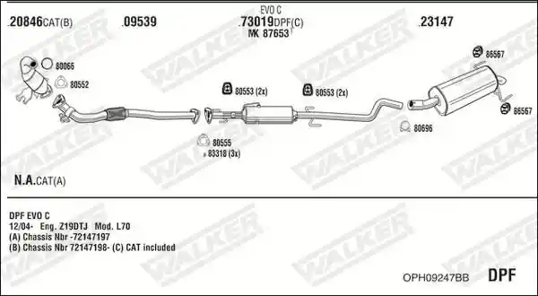 WALKER OPH09247BB