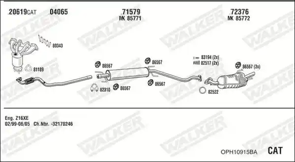 WALKER OPH10915BA