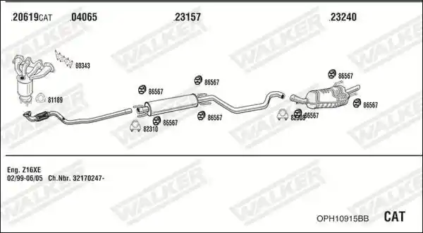 WALKER OPH10915BB