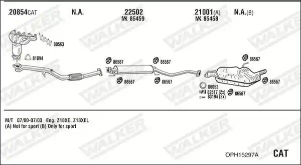 WALKER OPH15297A