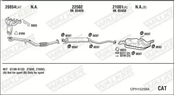 WALKER OPH15298A