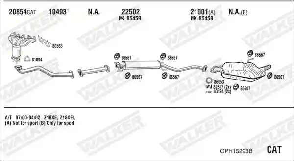 WALKER OPH15298B