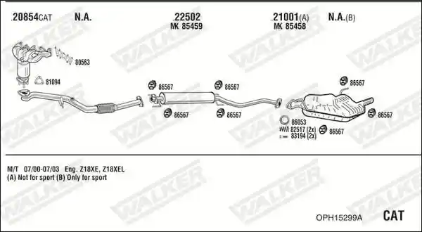 WALKER OPH15299A