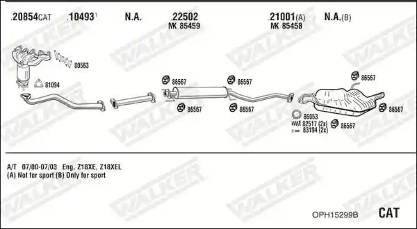 WALKER OPH15299B